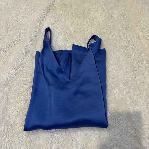 Banana Republic Womens Blue Strappy Dress Tank in Size Large Business Casual - Picture 1 of 6